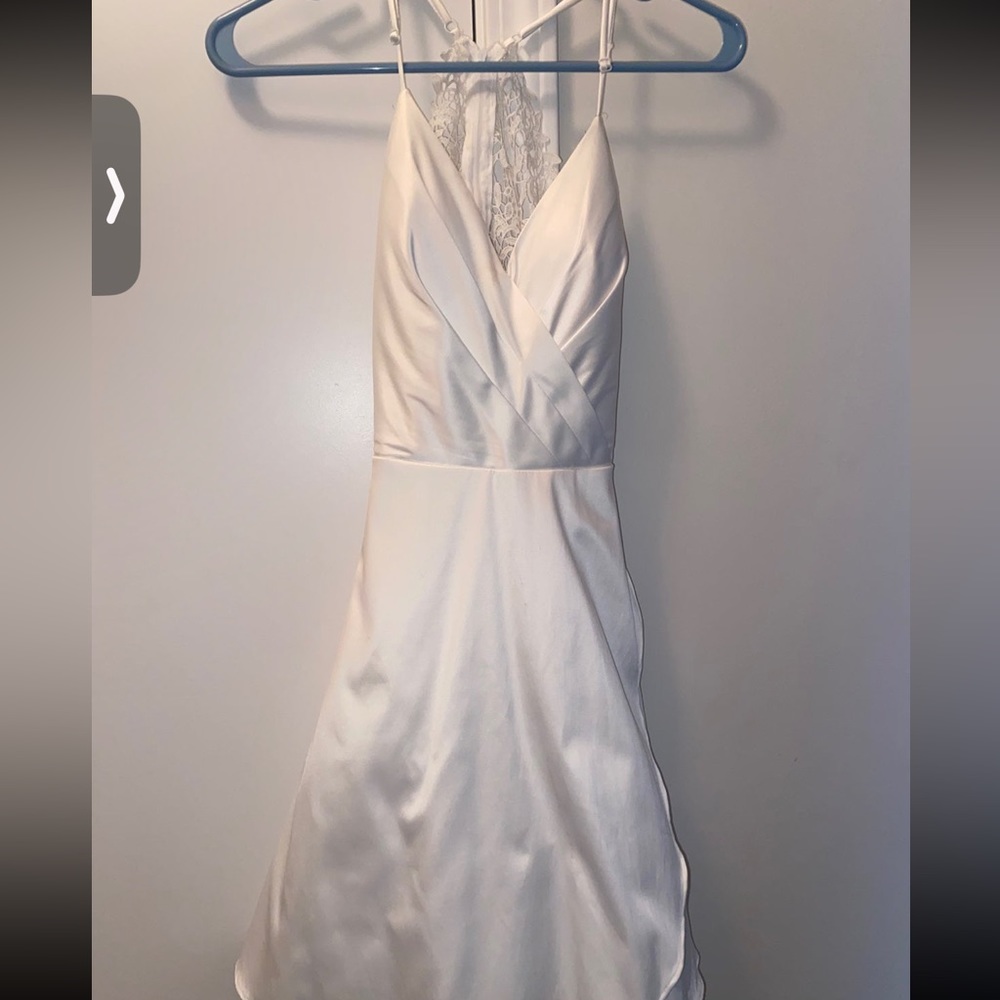 White formal dress